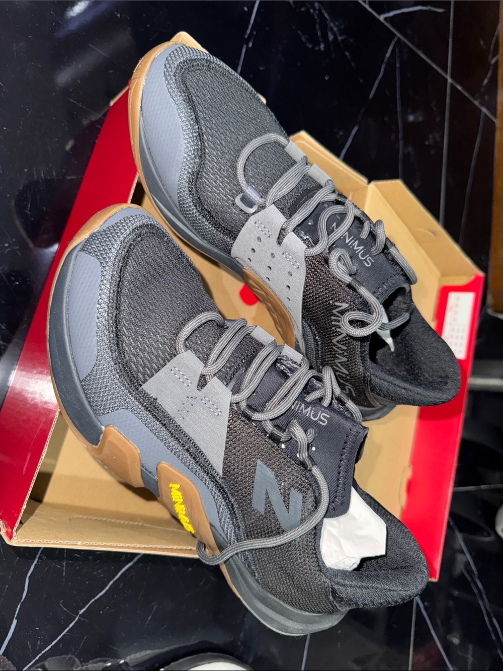 New Balance Men’s Black, Gray & Brown Sneakers